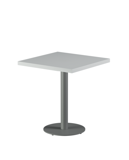 Tisch ALFA R Grau mit Furnierte-Platten
