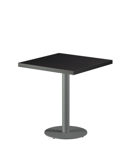 Tisch ALFA R Grau mit Furnierte-Platten