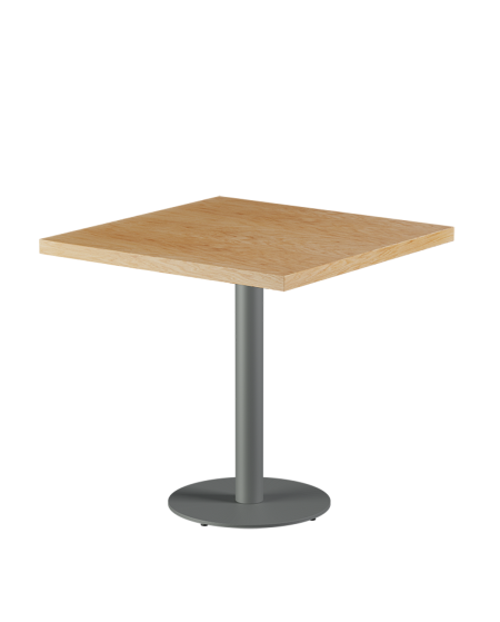 Tisch ALFA R Grau mit Furnierte-Platten