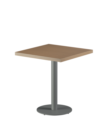 Tisch ALFA R Grau mit Furnierte-Platten