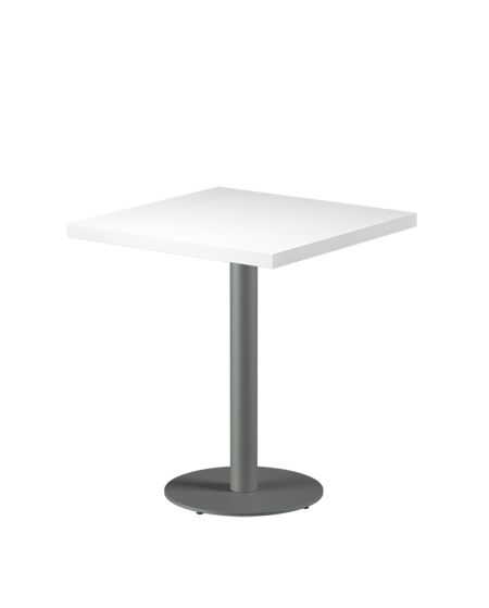 Tisch ALFA R Grau mit Furnierte-Platten