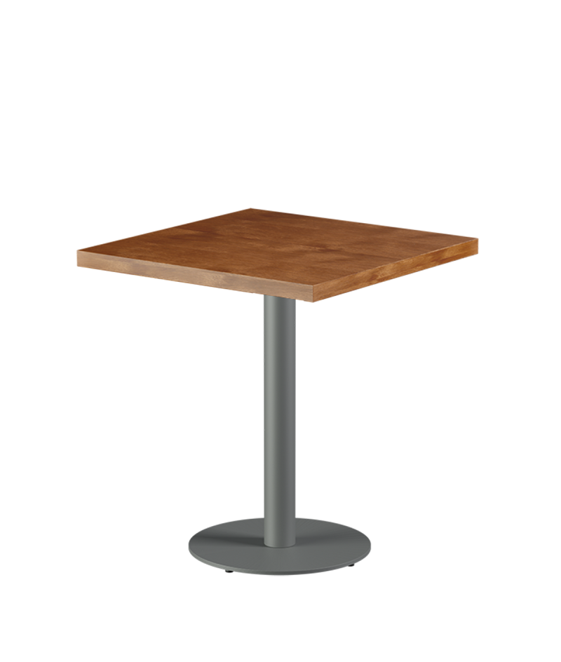 Tisch ALFA R Grau mit Furnierte-Platten