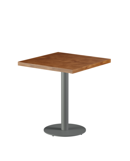 Tisch ALFA R Grau mit Furnierte-Platten