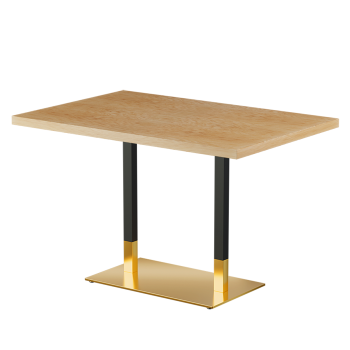 Tisch OMEGA DUO mit Furnierte-Platten