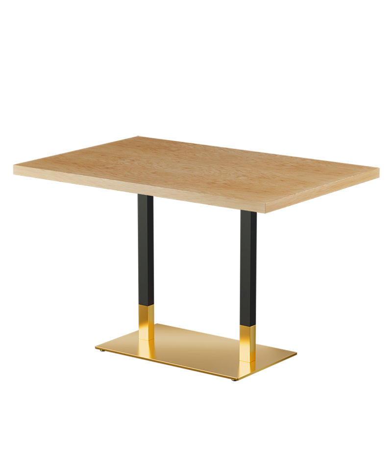 Tisch OMEGA DUO mit Furnierte-Platten