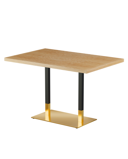 Tisch OMEGA DUO mit Furnierte-Platten