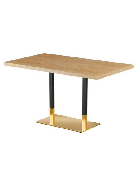 Tisch OMEGA DUO mit Furnierte-Platten