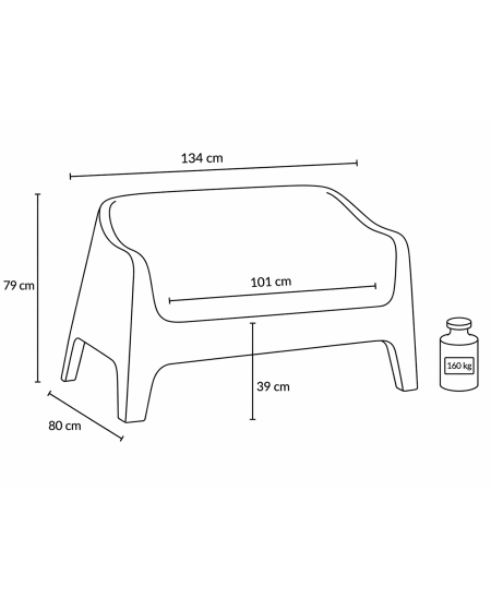 Sofa DUNA BENCH 09