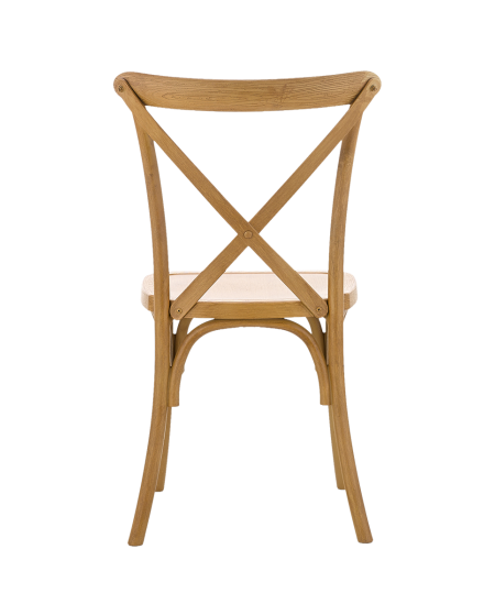 Stuhl CROSS-BACK WOOD Hell Rustikal