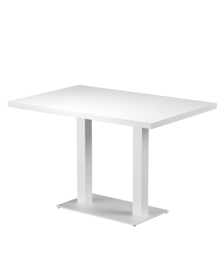 Tisch ALFA DUO Weiß mit Furnierte-Platten