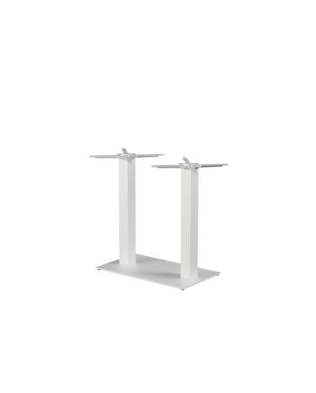 Tisch ALFA DUO Weiß mit Furnierte-Platten