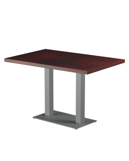 Tisch ALFA DUO Grau mit Furnierte-Platten