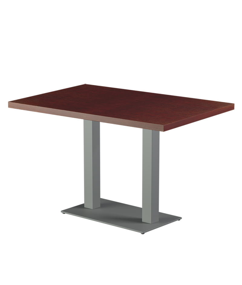 Tisch ALFA DUO Grau mit Furnierte-Platten
