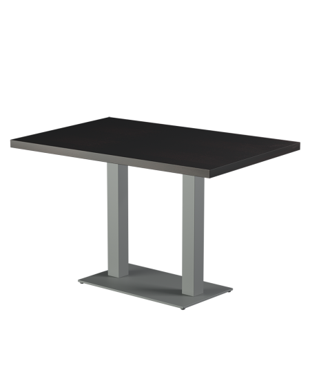 Tisch ALFA DUO Grau mit Furnierte-Platten