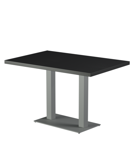 Tisch ALFA DUO Grau mit Furnierte-Platten