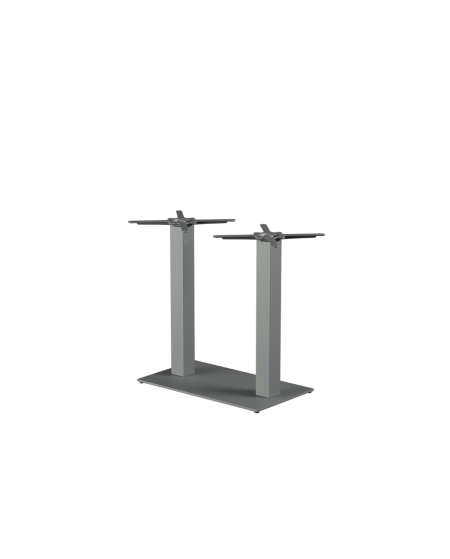 Tisch ALFA DUO Grau mit Furnierte-Platten