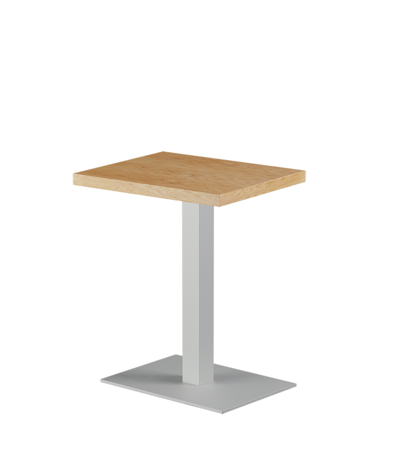 Tisch ALFA Weiß 40x55 mit Furnierte-Platten