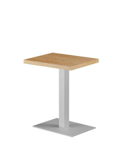 Tisch ALFA Weiß 40x55 mit Furnierte-Platten