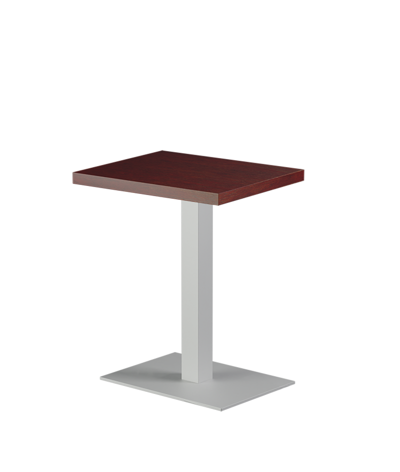 Tisch ALFA Weiß 40x55 mit Furnierte-Platten