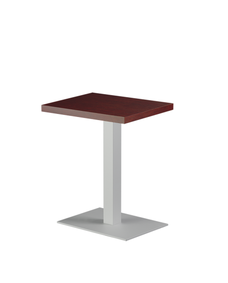 Tisch ALFA Weiß 40x55 mit Furnierte-Platten