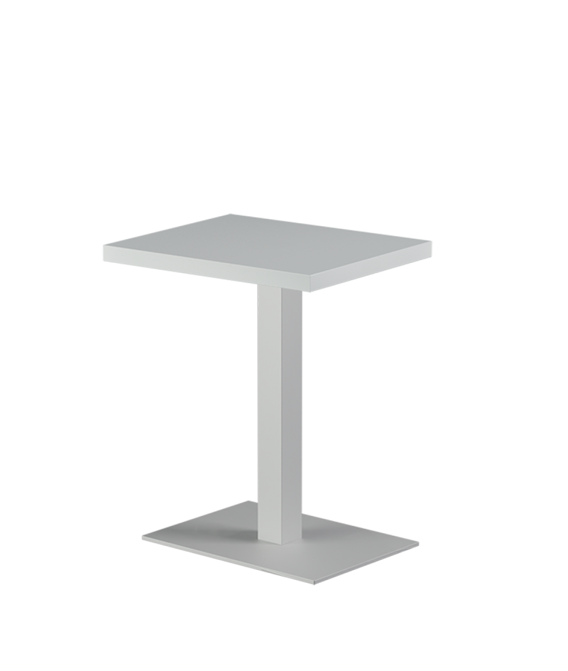 Tisch ALFA Weiß 40x55 mit Furnierte-Platten