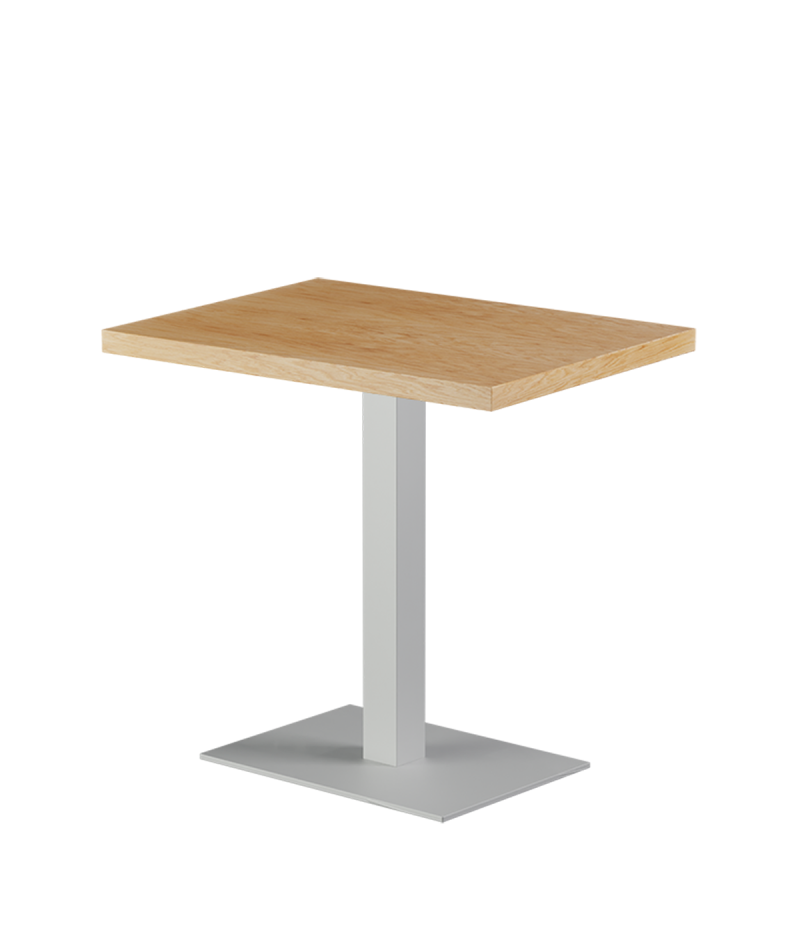 Tisch ALFA Weiß 40x55 mit Furnierte-Platten