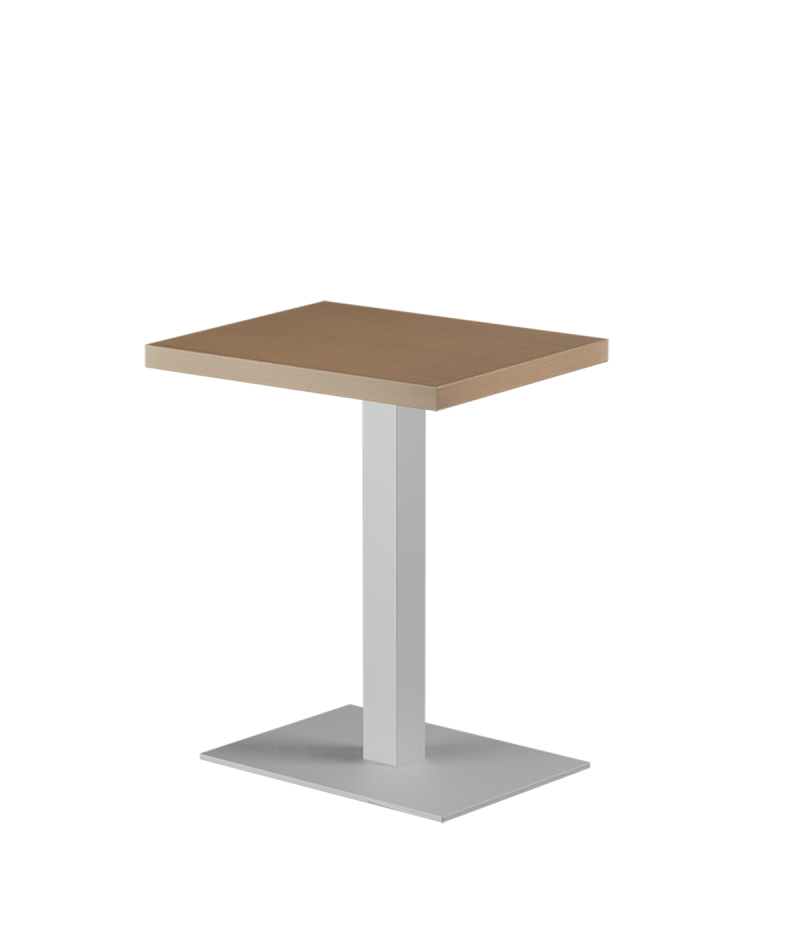 Tisch ALFA Weiß 40x55 mit Furnierte-Platten