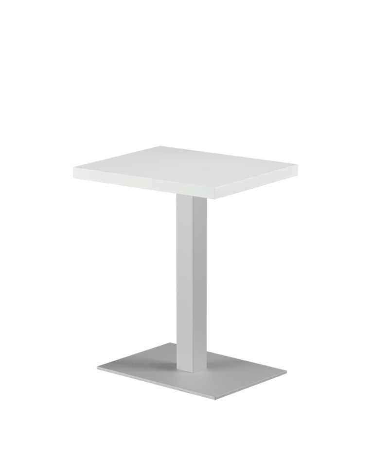 Tisch ALFA Weiß 40x55 mit Furnierte-Platten