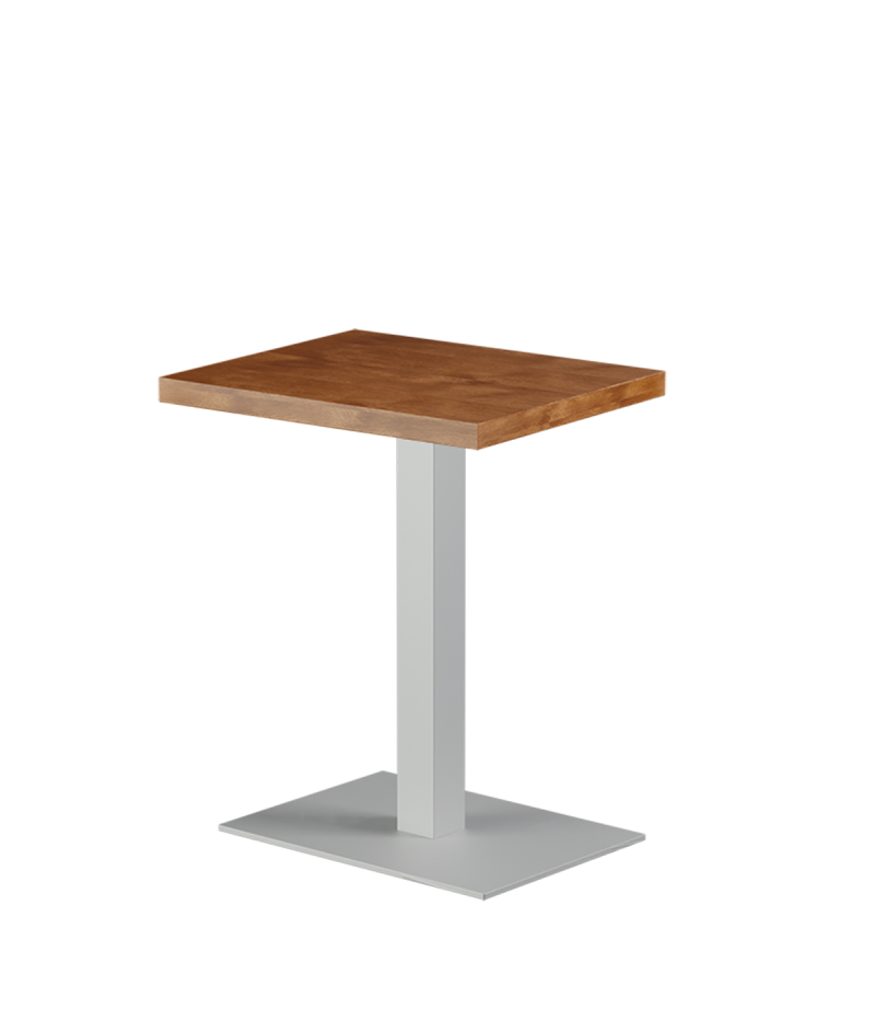 Tisch ALFA Weiß 40x55 mit Furnierte-Platten