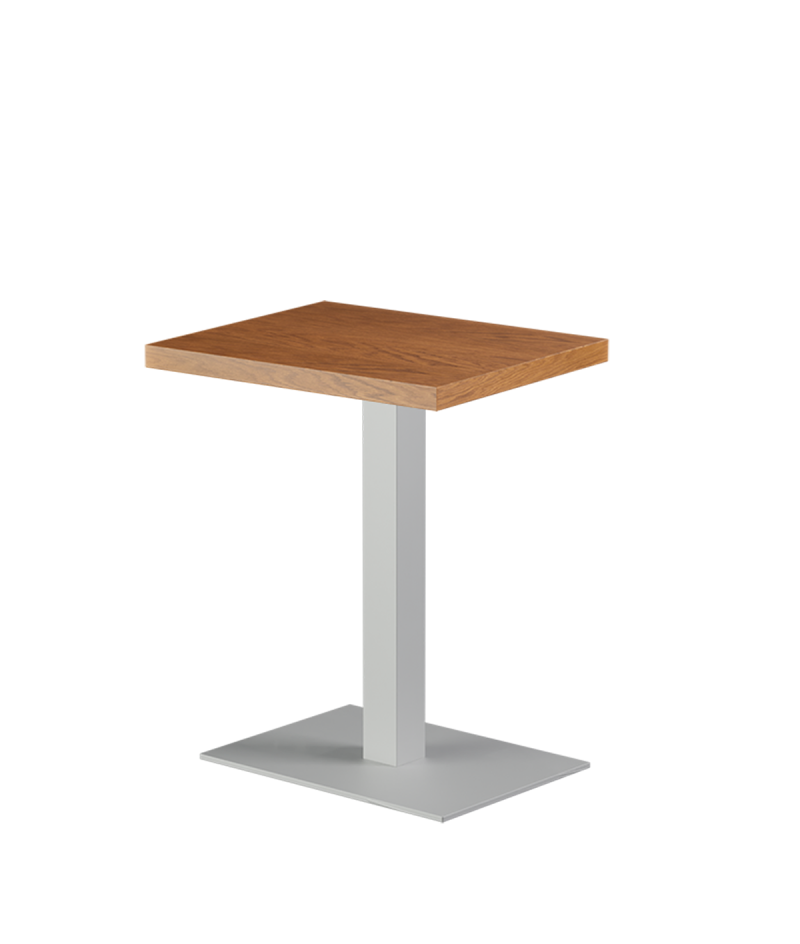 Tisch ALFA Weiß 40x55 mit Furnierte-Platten