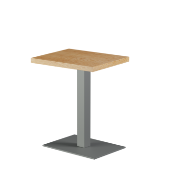 Tisch ALFA 40x55 Grau mit Furnierte-Platten
