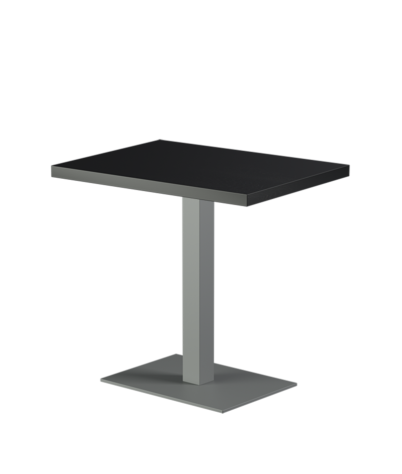Tisch ALFA 40x55 Grau mit Furnierte-Platten