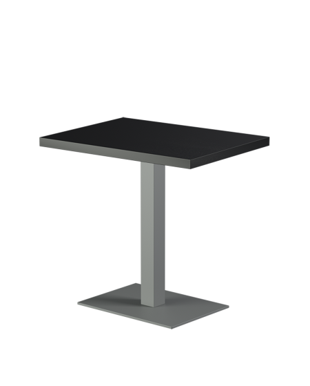 Tisch ALFA 40x55 Grau mit Furnierte-Platten