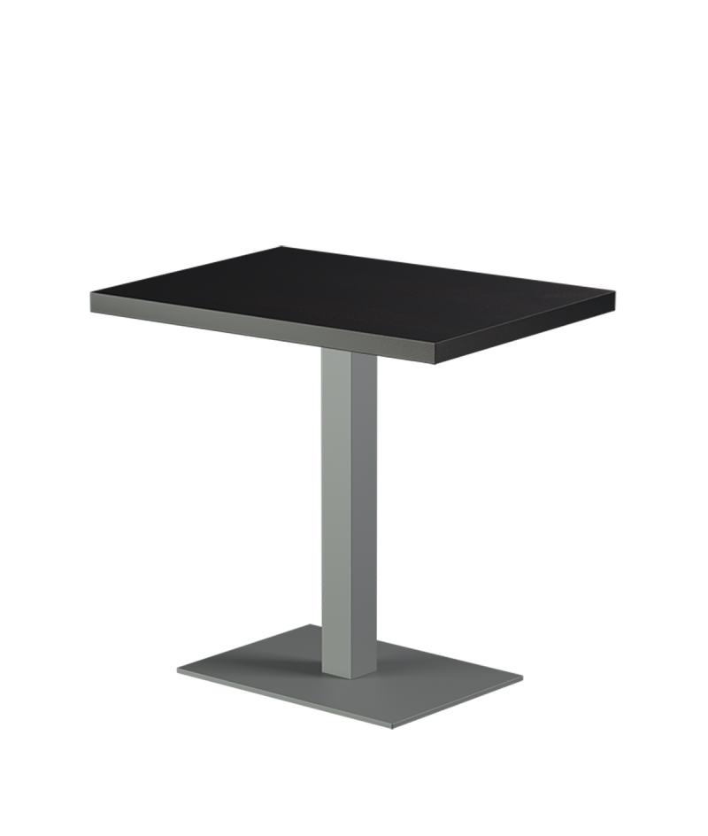 Tisch ALFA 40x55 Grau mit Furnierte-Platten