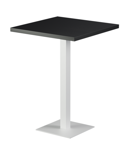 Tisch ALFA BAR Weiß mit Furnierte-Platten