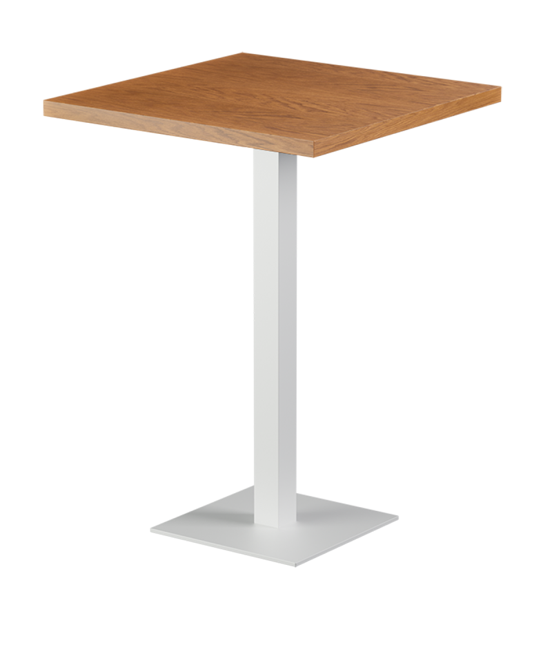 Tisch ALFA BAR Weiß mit Furnierte-Platten
