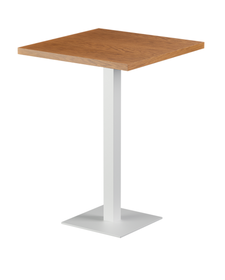 Tisch ALFA BAR Weiß mit Furnierte-Platten