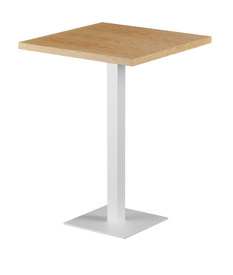 Tisch ALFA BAR Weiß mit Furnierte-Platten