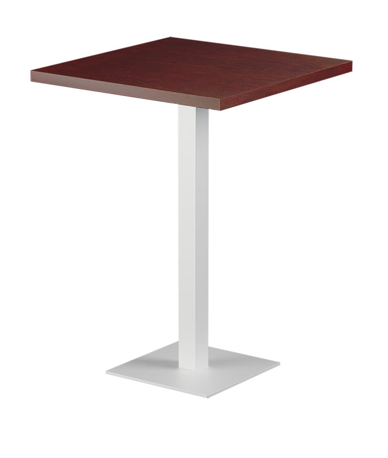 Tisch ALFA BAR Weiß mit Furnierte-Platten