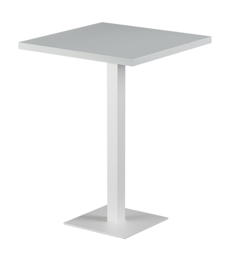Tisch ALFA BAR Weiß mit Furnierte-Platten