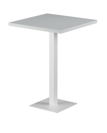 Tisch ALFA BAR Weiß mit Furnierte-Platten