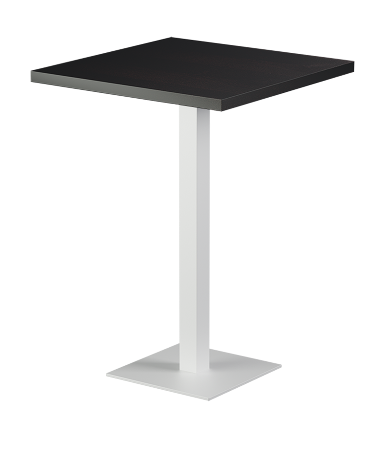 Tisch ALFA BAR Weiß mit Furnierte-Platten