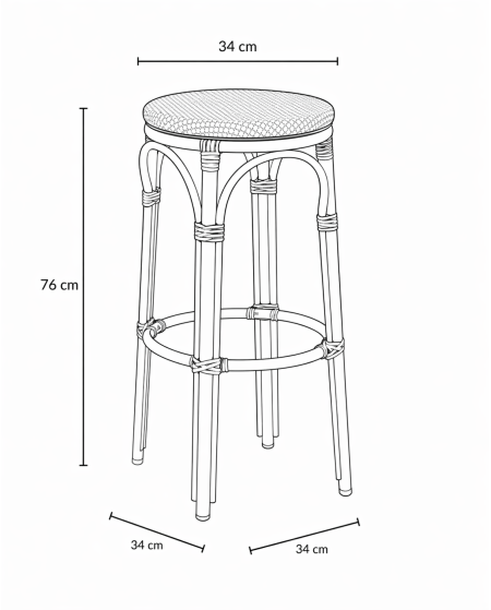 Hocker FRANCESCO TX.0377