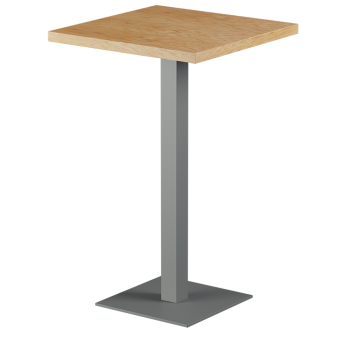 Tisch ALFA BAR Grau mit Furnierte-Platten