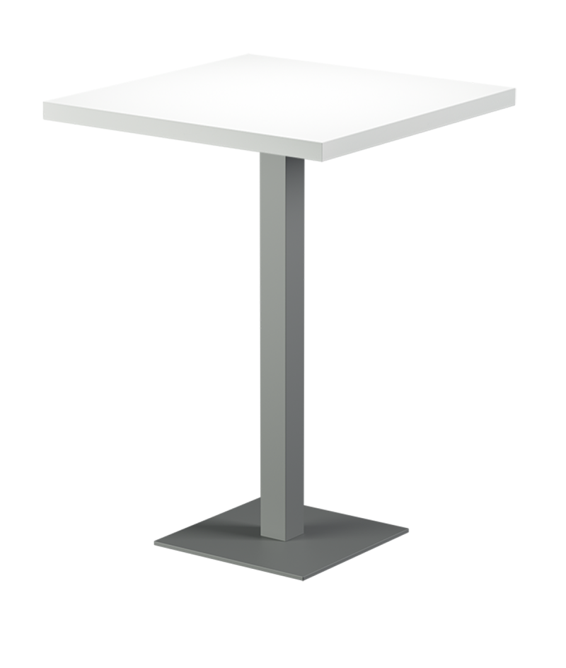 Tisch ALFA BAR Grau mit Furnierte-Platten