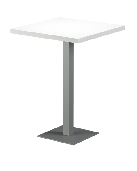 Tisch ALFA BAR Grau mit Furnierte-Platten