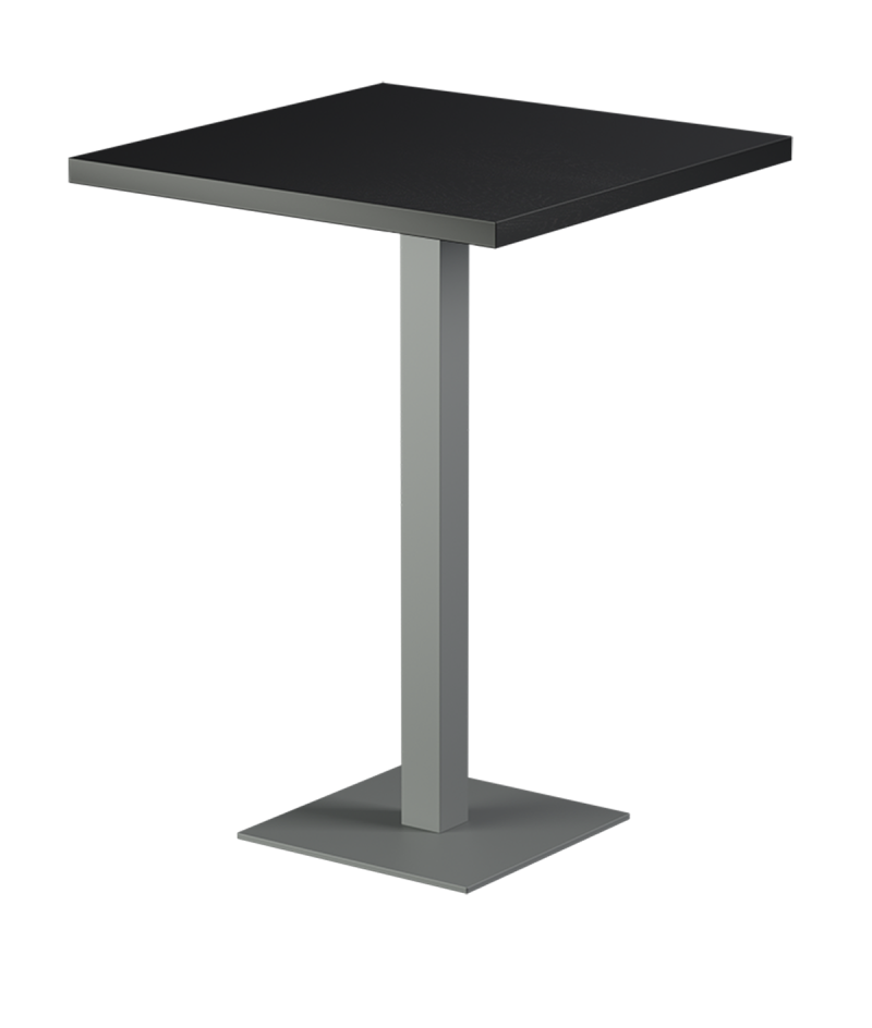 Tisch ALFA BAR Grau mit Furnierte-Platten