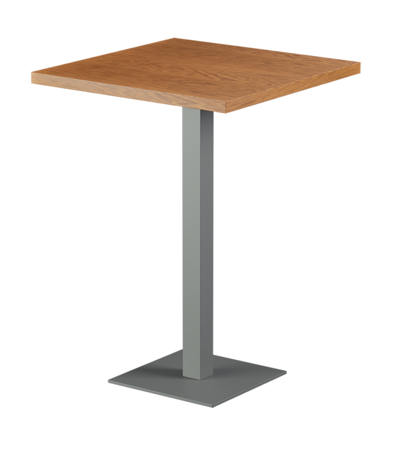 Tisch ALFA BAR Grau mit Furnierte-Platten