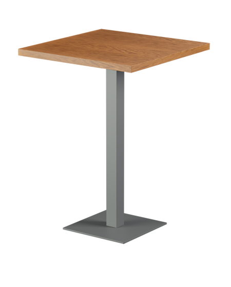 Tisch ALFA BAR Grau mit Furnierte-Platten