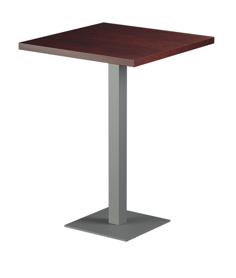 Tisch ALFA BAR Grau mit Furnierte-Platten